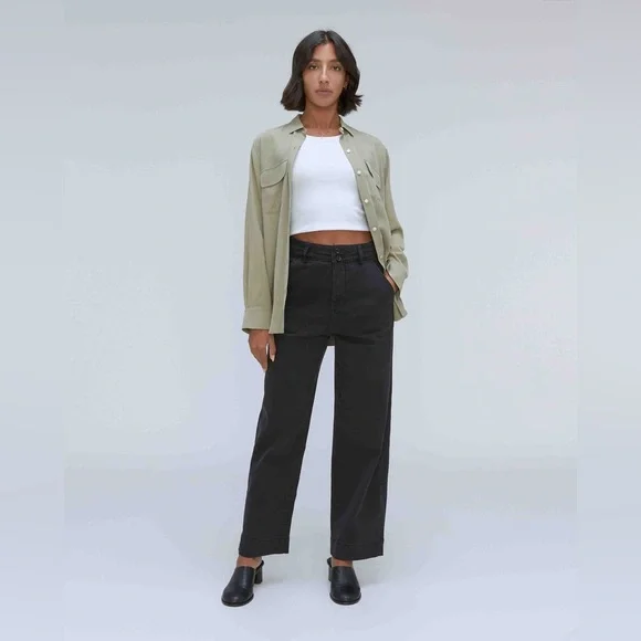 NWT Everlane The Organic Wide Leg Pant - Picture 2 of 13